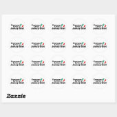 Sticker Rond Jersey Girl (Feuille)