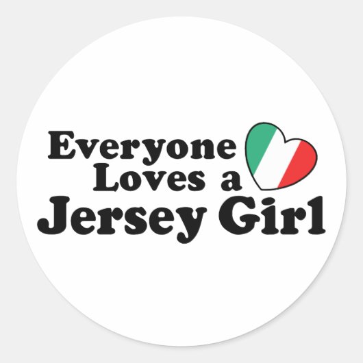 Sticker Rond Jersey Girl (Devant)