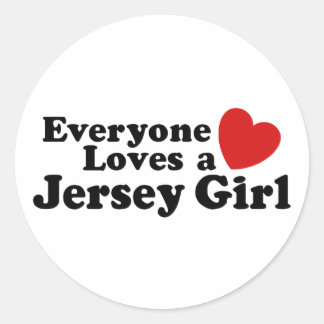 Sticker Rond Jersey Girl