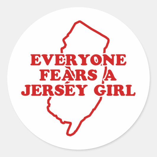 Sticker Rond Jersey Girl (Devant)