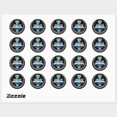 Sticker Rond Jérusalem (Feuille)