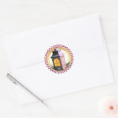 Sticker Rond Jesse Tree Watchman Lantern Day 16 Ornament (Enveloppe)