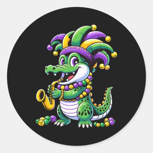 Sticker Rond Jester Casquette Carnival Para (Devant)