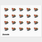 Sticker Rond Jester Ladybug (Feuille)