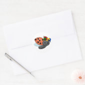 Sticker Rond Jester Ladybug (Enveloppe)