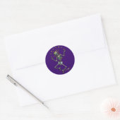 Sticker Rond Jester Skeleton (Enveloppe)