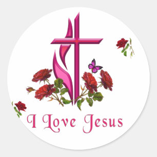 Sticker Rond Jésus