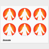 Sticker Rond Jésus (Feuille)