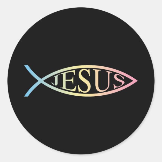 Sticker Rond Jésus (Devant)