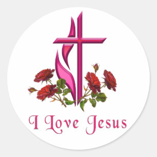 Sticker Rond Jésus
