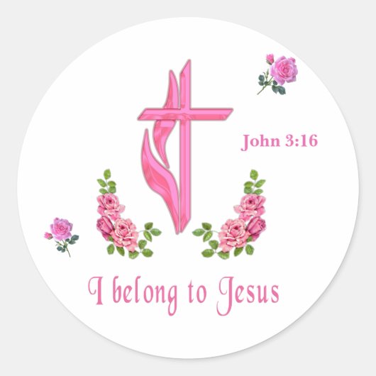 Sticker Rond Jésus (Devant)