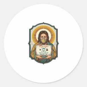 Sticker Rond Jésus a raté le déverrouillage par reconnaissance