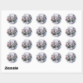 Sticker Rond Jésus avec la colombe sainte et traverser #2 (Feuille)