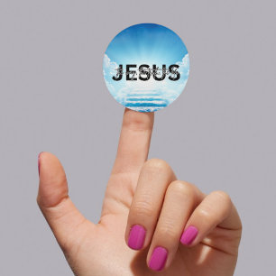 Sticker Rond Jésus chemin, vérité, vie Jean 14:6 Escaliers du C