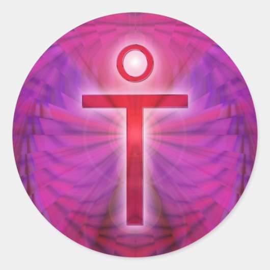 Sticker Rond Jésus Christ (Devant)