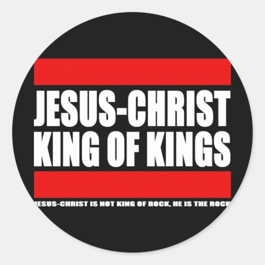 Sticker Rond Jesus-Christ - King of kings (Devant)