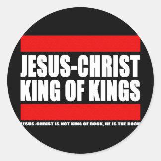 Sticker Rond Jesus-Christ - King of kings