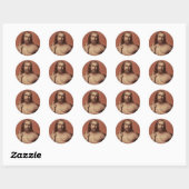 Sticker Rond Jésus-Christ le Maître (Feuille)
