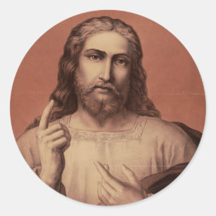 Sticker Rond Jésus-Christ le Maître 