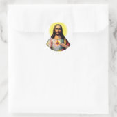Sticker Rond Jesus Christus en style pop art (Sac)