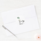 Sticker Rond jésus d'anniversaire heureux (Enveloppe)