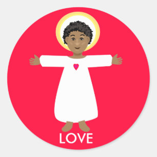 Sticker Rond Jésus est amour