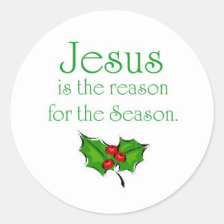 Sticker Rond Jésus est la raison de la Saison