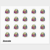 Sticker Rond Jésus est la raison de la saison (Feuille)
