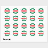 Sticker Rond Jésus Est La Raison De Noël (Feuille)