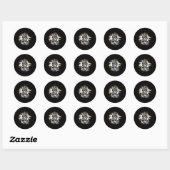 Sticker Rond Jésus Est Le Roi Des Rois (Feuille)