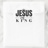 Sticker Rond Jésus est mon roi (Sac)