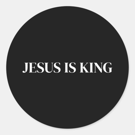 Sticker Rond Jésus est Roi (Devant)