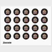 Sticker Rond Jésus est roi (Feuille)