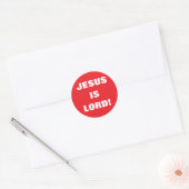 STICKER ROND JÉSUS EST SEIGNEUR ! (Enveloppe)