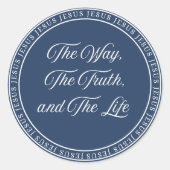 Sticker Rond Jesus - Flush Seal (Devant)