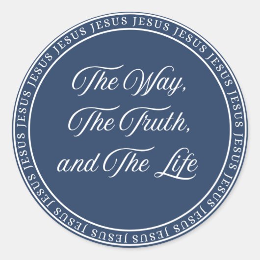 Sticker Rond Jesus - Flush Seal (Devant)
