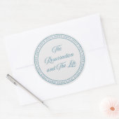 Sticker Rond Jésus - Grand sceau Flush (Enveloppe)