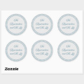Sticker Rond Jésus - Grand sceau Flush (Feuille)