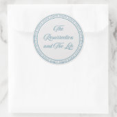 Sticker Rond Jésus - Grand sceau Flush (Sac)
