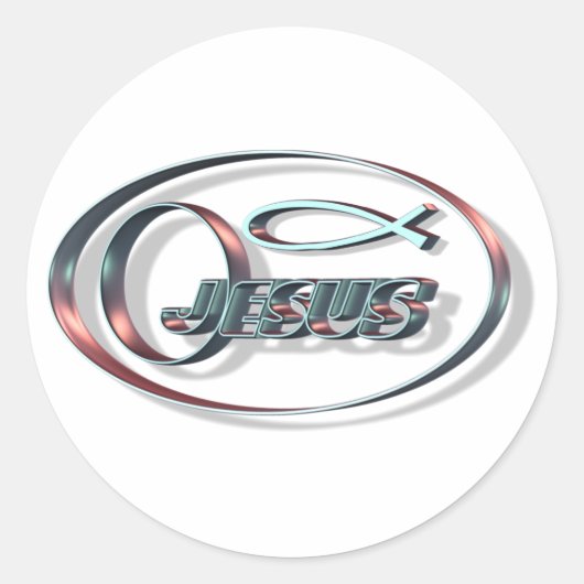 Sticker Rond Jesus ICHTUS (Devant)
