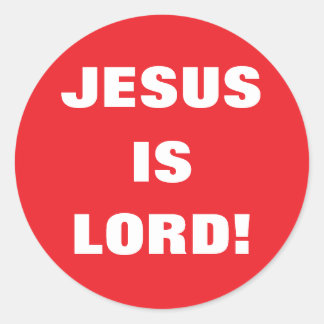 STICKER ROND JESUS IS LORD!