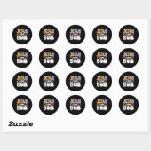 Sticker Rond Jesus Is My Boo Cute Christian Halloween Ghost Fun (Feuille)