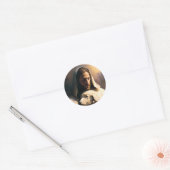 Sticker Rond Jésus Le Bon Berger (Enveloppe)