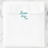 Sticker Rond Jésus m'aime (Sac)