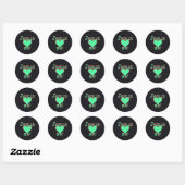 Sticker Rond Jésus m'aime (Feuille)