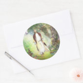 Sticker Rond Jésus Marchant Dans Le Jardin De Gethsémani (Enveloppe)