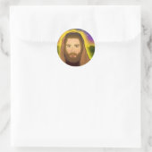 Sticker Rond Jésus : Matin de résurrection (Sac)