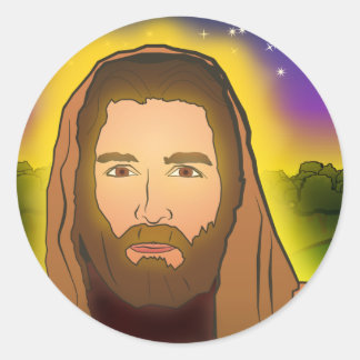 Sticker Rond Jésus : Matin de résurrection