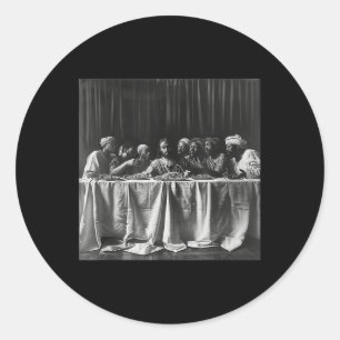 Sticker Rond Jésus Noir, Dernier sacrement, Jésus 6