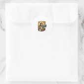 Sticker Rond Jésus pleurant Erreur de syntaxe Codage Programmeu (Sac)